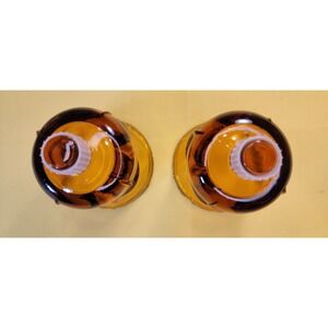 Home Co. Home Interiors Peg Votive Candle Holders Grommets Amber